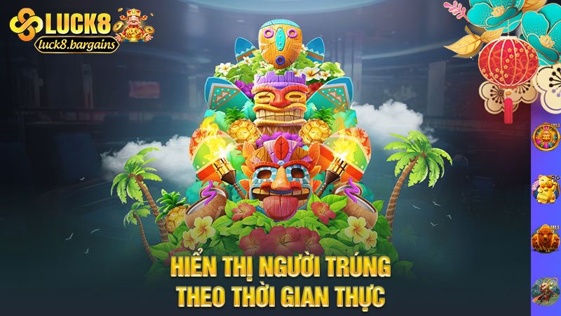 Hiển thị người trúng theo thời gian thực